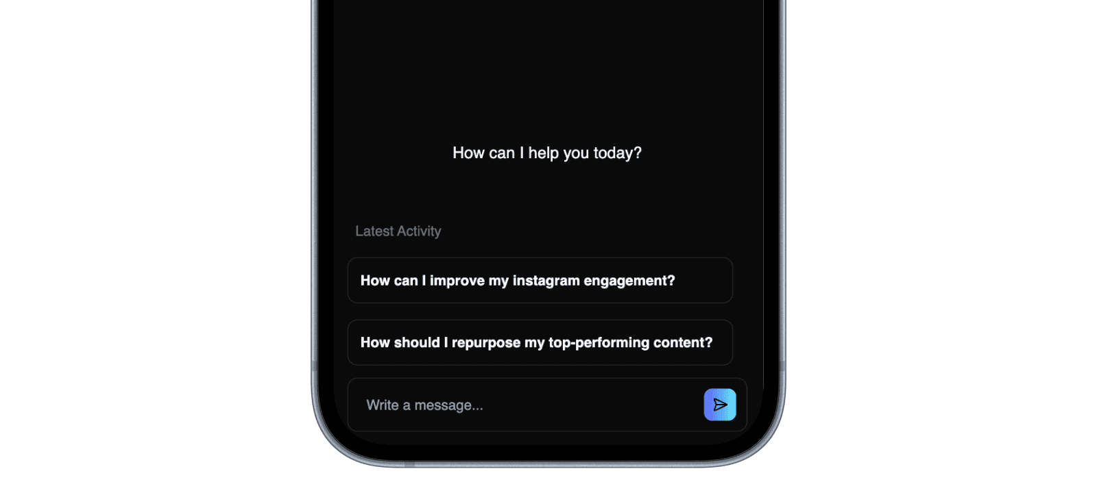 bottom half of iphone